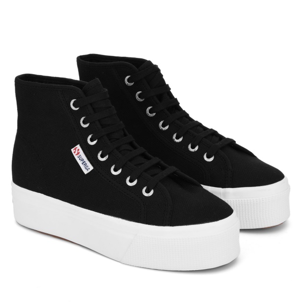 CA Superga 2705 High Top Black-Fwhite