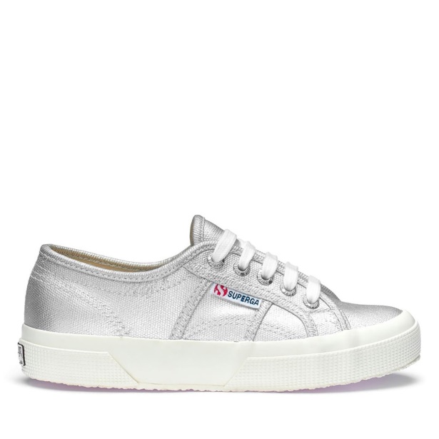 CA Superga 2750 Metallic Canvas Grey Silver Matt-F Avorio