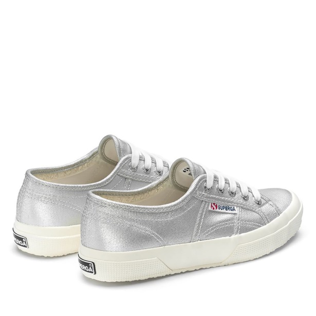 CA Superga 2750 Metallic Canvas Grey Silver Matt-F Avorio