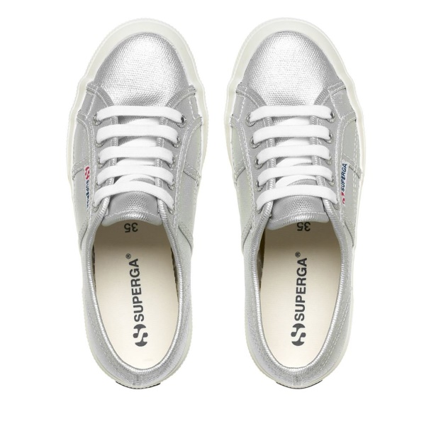 CA Superga 2750 Metallic Canvas Grey Silver Matt-F Avorio