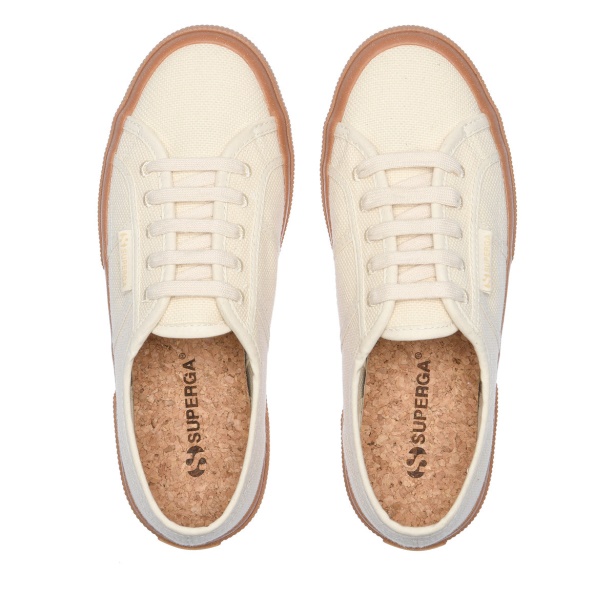 CA Superga 2750 Organic Canvas Natural Beige-Gum