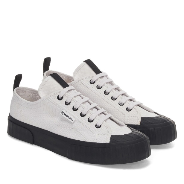 CA Superga 2630 Stripe Webbing Grey Lt-Black