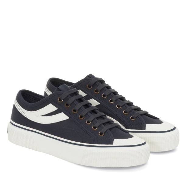 CA Superga 2750 Panatta 3.0 Blue Grey Dk White Avorio