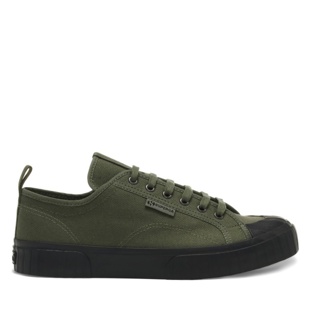 CA Superga 2630 Stripe Webbing Green Sherwood Black
