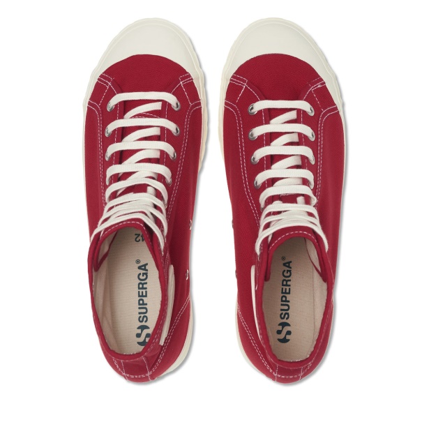 CA Superga 3192 Campionato Basket Red Flame White Avorio