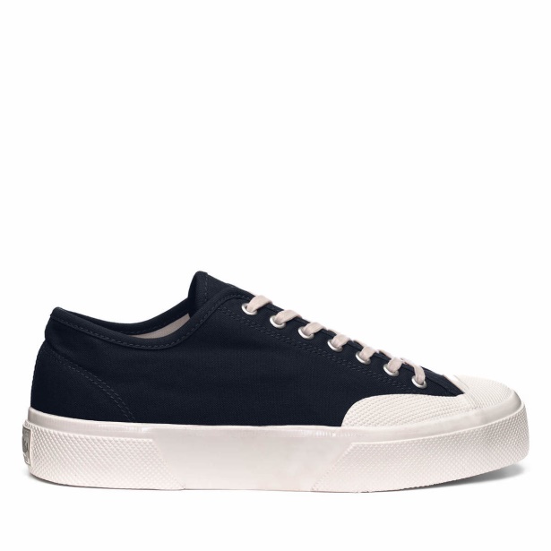 CA Superga 2432 W C1150 Selvedge Duck Navy-Off White
