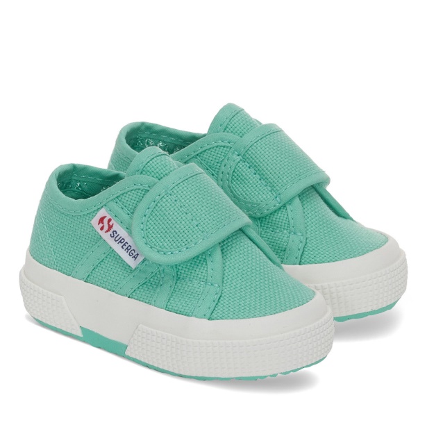 CA Superga 2750 Bstrap Baby Green Water-F Avorio