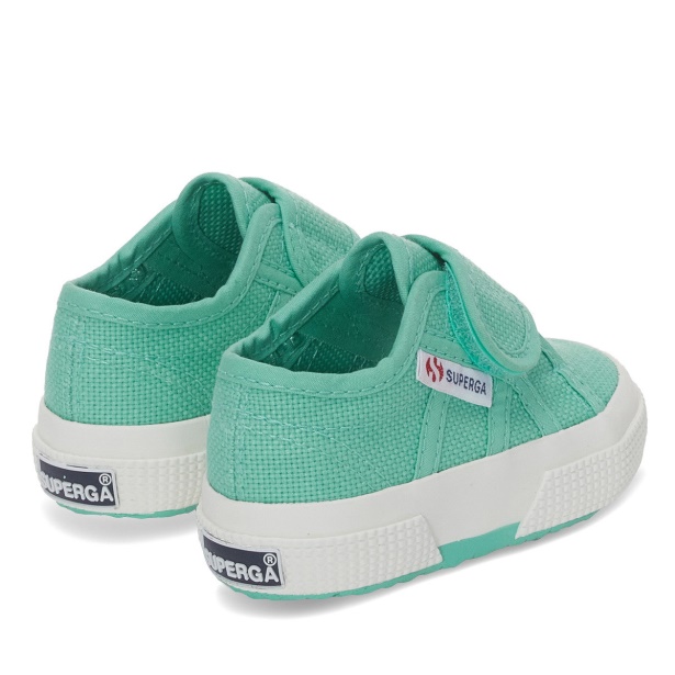 CA Superga 2750 Bstrap Baby Green Water-F Avorio