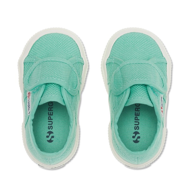 CA Superga 2750 Bstrap Baby Green Water-F Avorio