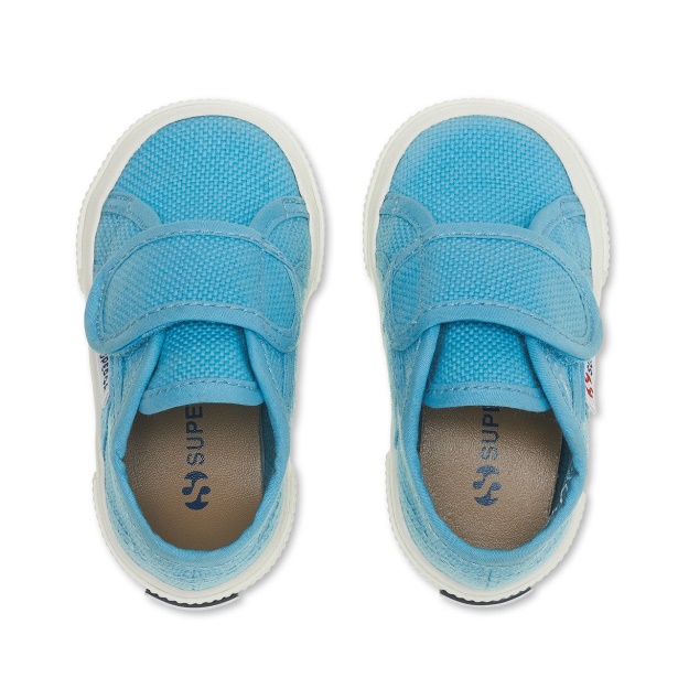 CA Superga 2750 Bstrap Baby Blue Lt Dusty - F Avorio