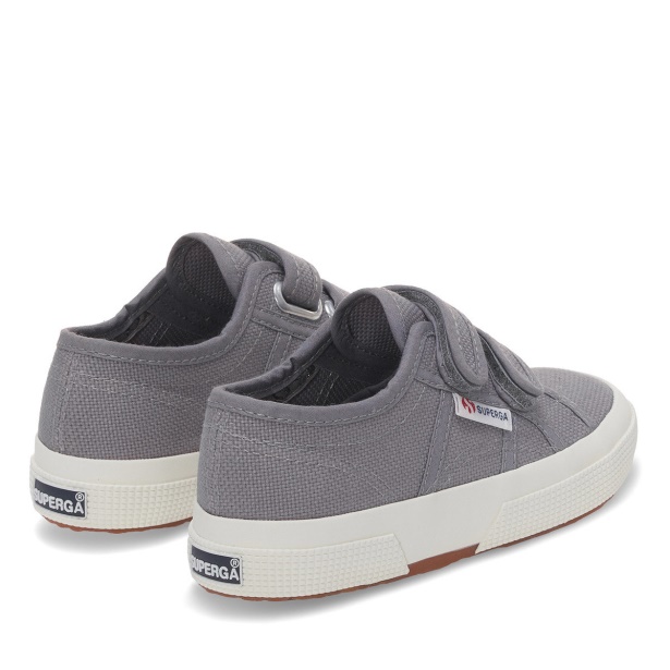 CA Superga 2750 Jstrap Classic Kids Grey Bluish - F Avorio