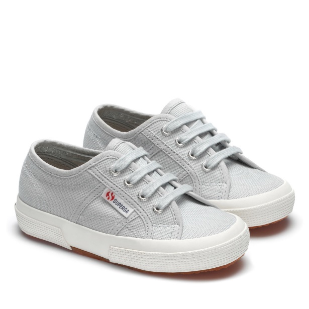 CA Superga 2750 Jcot Classic Kids Grey Lilla-F Avorio