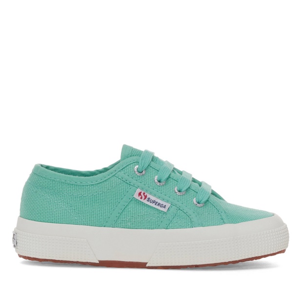 CA Superga 2750 Jcot Classic Kids Green Water-F Avorio