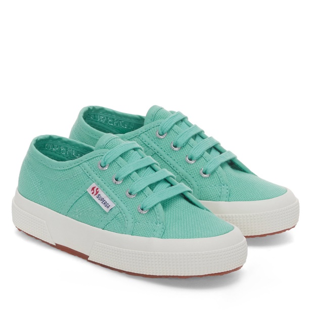 CA Superga 2750 Jcot Classic Kids Green Water-F Avorio
