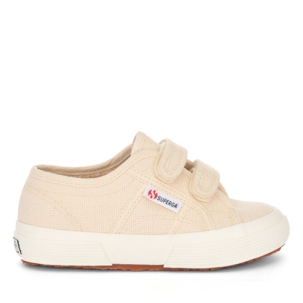 CA Superga 2750 Jstrap Classic Kids Beige Raw-F Avorio