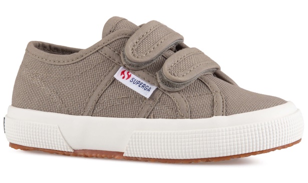 CA Superga 2750 Jstrap Classic Kids Green Safari-F Avorio