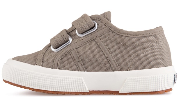 CA Superga 2750 Jstrap Classic Kids Green Safari-F Avorio