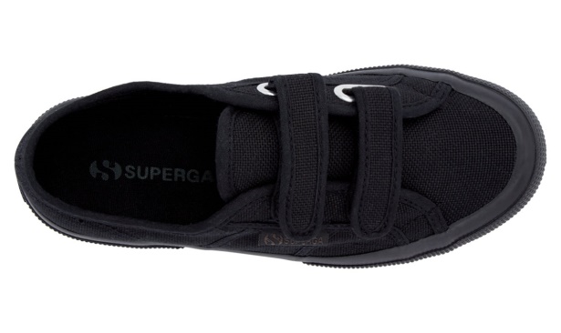 CA Superga 2750 Jstrap Classic Kids Total Black