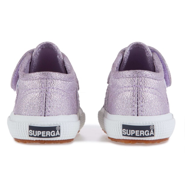 CA Superga 2750 Baby Strap Lame Violet Lilla