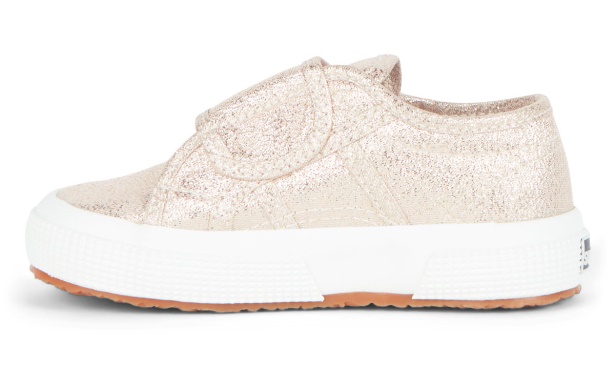 CA Superga 2750 Baby Strap Lame Rose Platinum