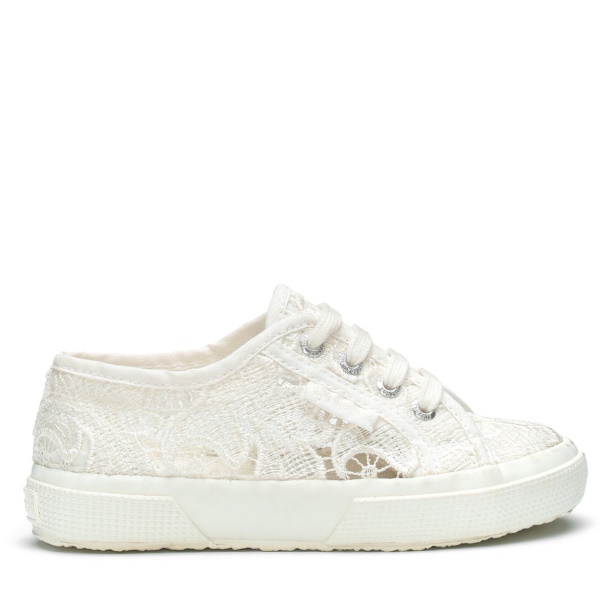 CA Superga 2750 Kids Macrame Total White Avorio