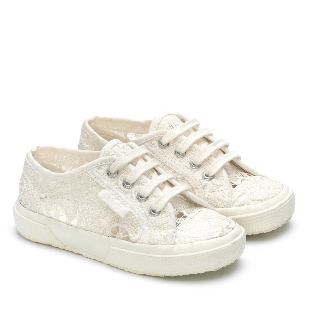 CA Superga 2750 Kids Macrame Total White Avorio