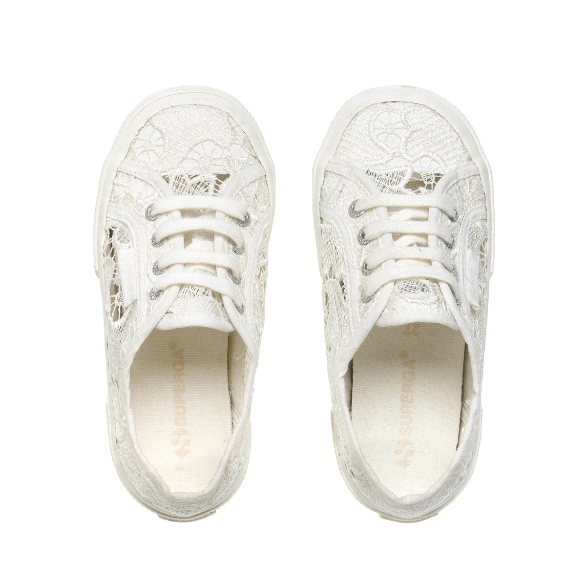 CA Superga 2750 Kids Macrame Total White Avorio