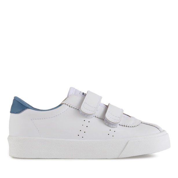 CA Superga 2843 CA Superga Sport Club S Kids White-Blue Lt Cobalt