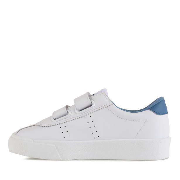 CA Superga 2843 CA Superga Sport Club S Kids White-Blue Lt Cobalt