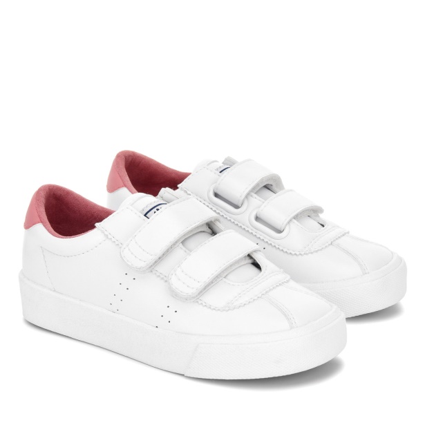 CA Superga 2843 Kids Club S Vegan White-Pink Dusty