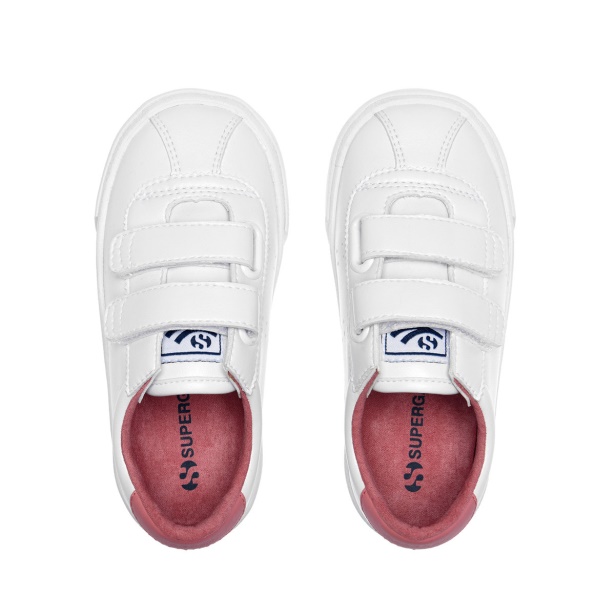 CA Superga 2843 Kids Club S Vegan White-Pink Dusty