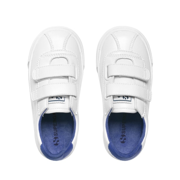 CA Superga 2843 Kids Club S Vegan White-Blue Cold