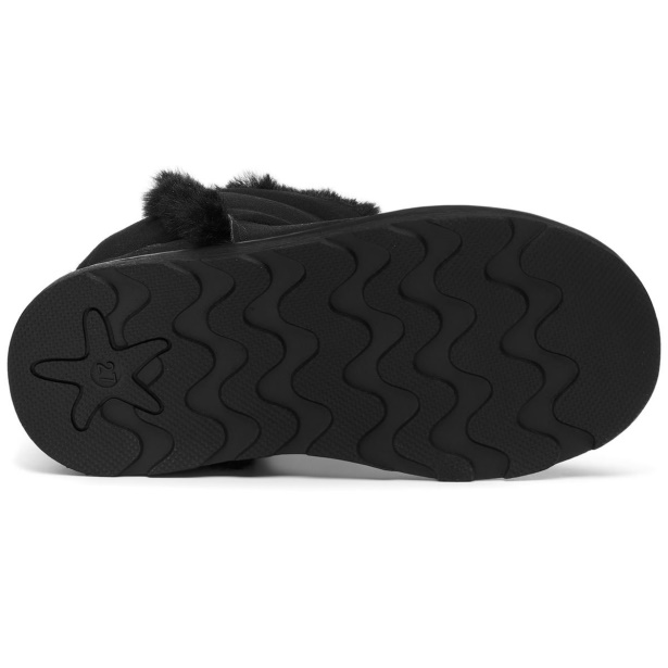CA Superga 4033 Kids Faux Suede Total Black