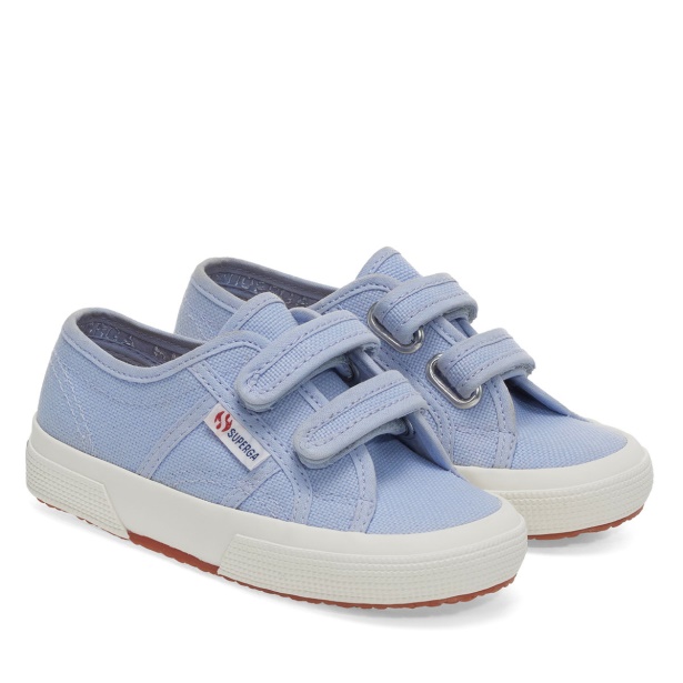 CA Superga 2750 Jstrap Classic Kids Violet Lt-F Avorio