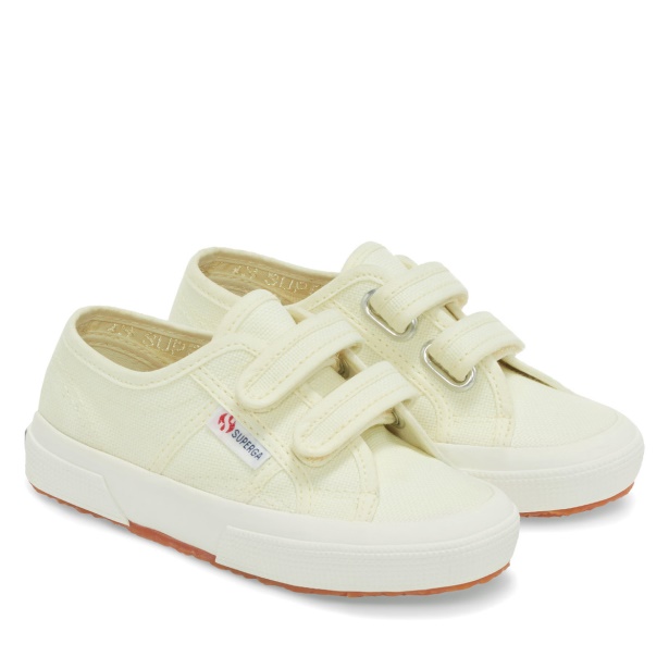 CA Superga 2750 Jstrap Classic Kids Green Lt-F Avorio