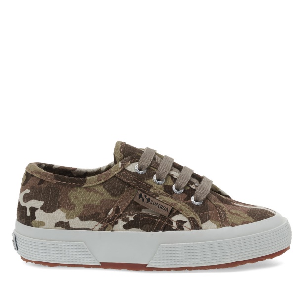 CA Superga 2750 Kids Camo Ripstop Beige Raw Camouflage