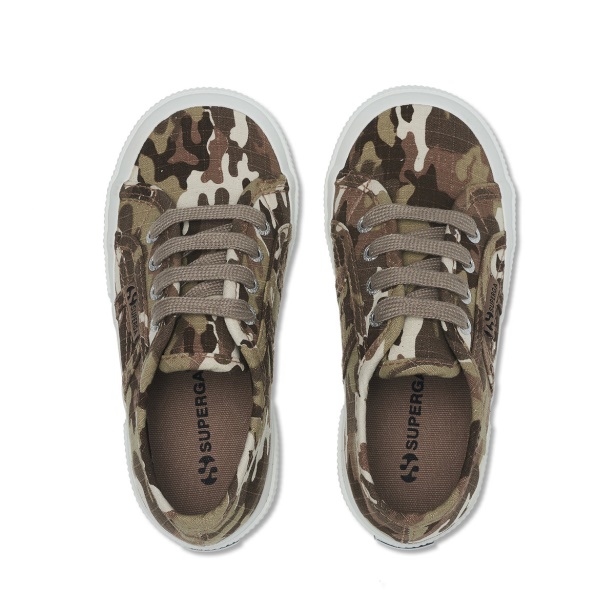 CA Superga 2750 Kids Camo Ripstop Beige Raw Camouflage