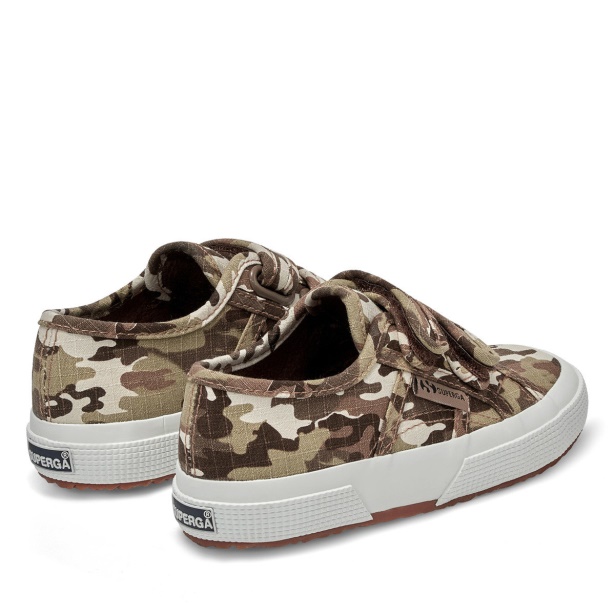 2750 Kids Straps Camo Ripstop Beige Raw Camouflage CA Superga