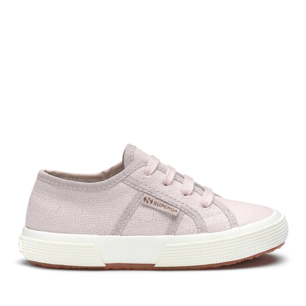 CA Superga 2750 Kids Organic Canvas Natural Dye Pink Magenta Leaves